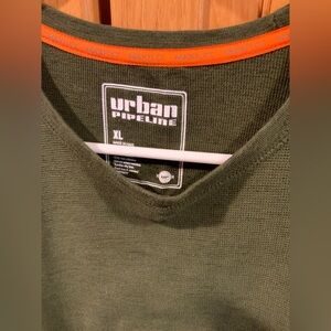 Urban Pipeline Men's Olive Long Sleeve Tee
